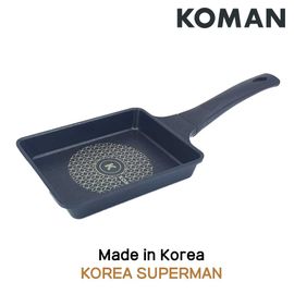 [KOMAN] ] 2 Piece Set : BlackWin Titanium Coated Wok 28cm+Square Pan 19cm - Nonstick Cookware 6-Layers Coationg Die Casting Frying Pan - Made in Korea